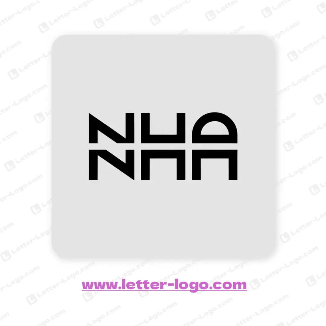 letter nha logo icon