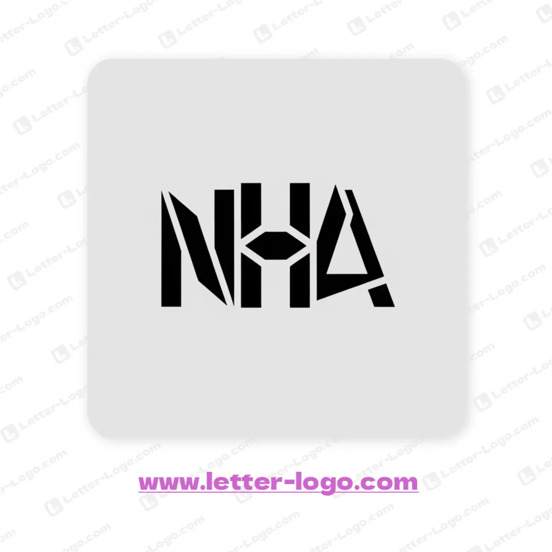letter nha logo modern