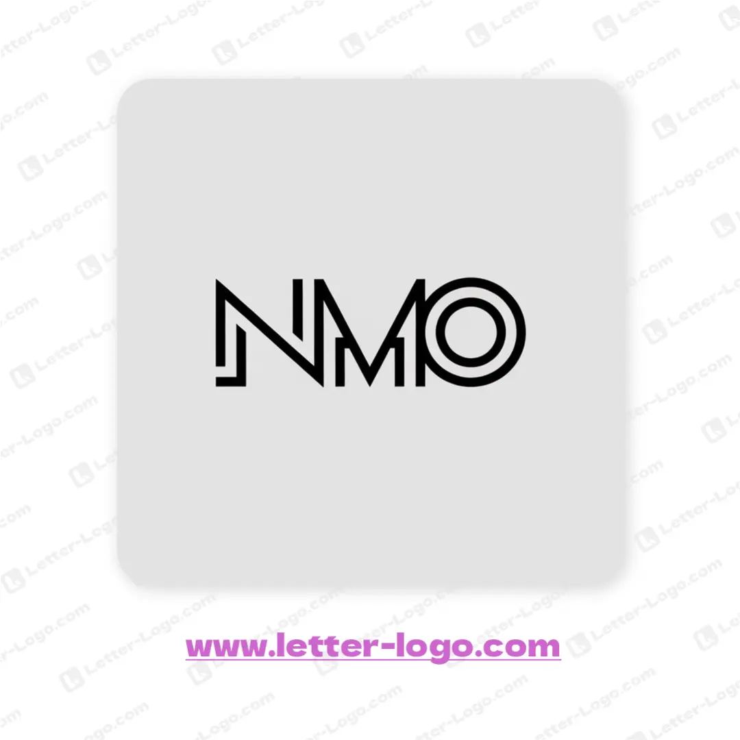 letter nmo logo design