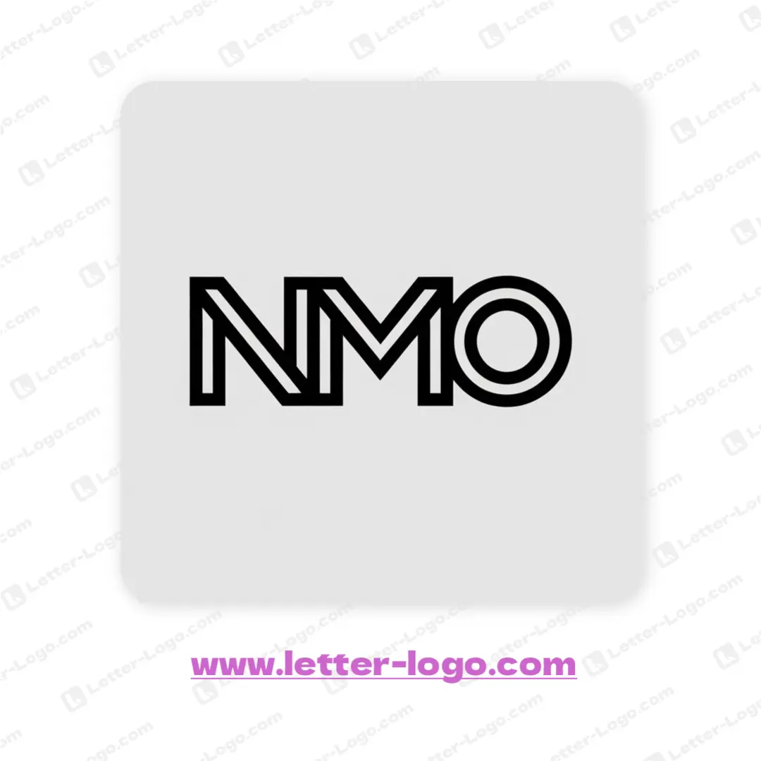 letter nmo logo modern