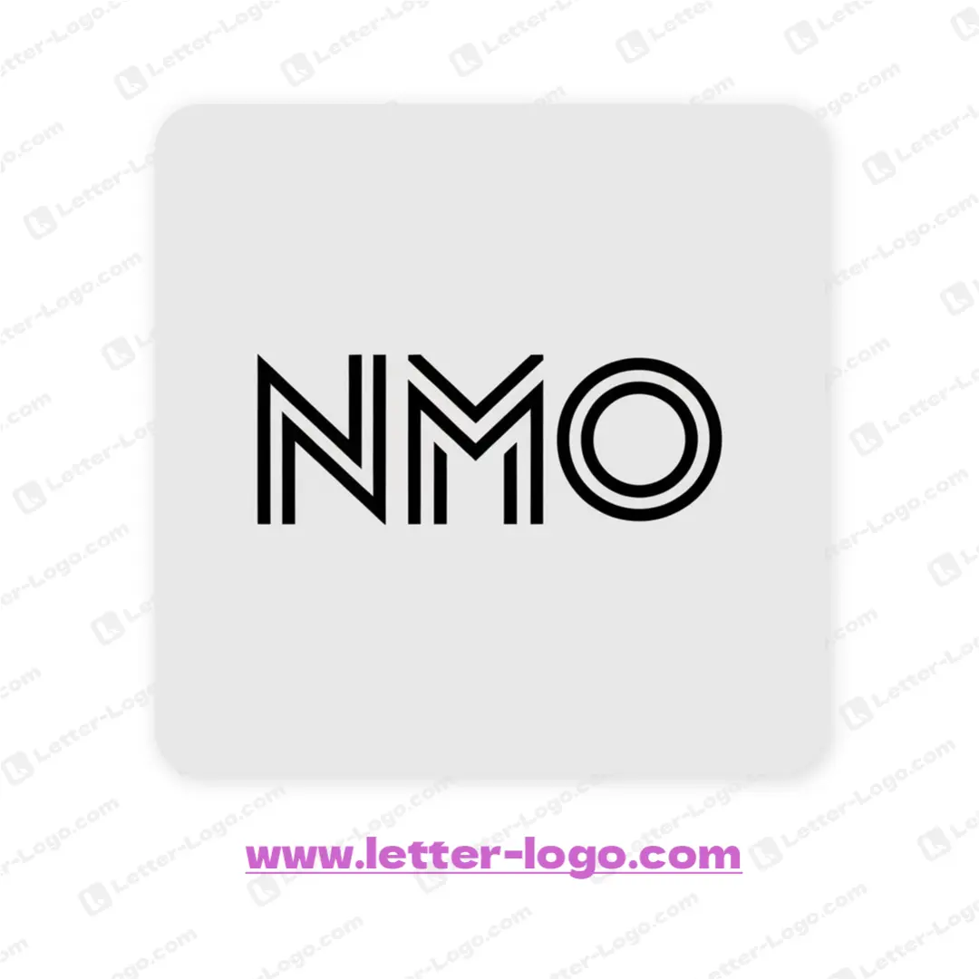 letter nmo logo vector