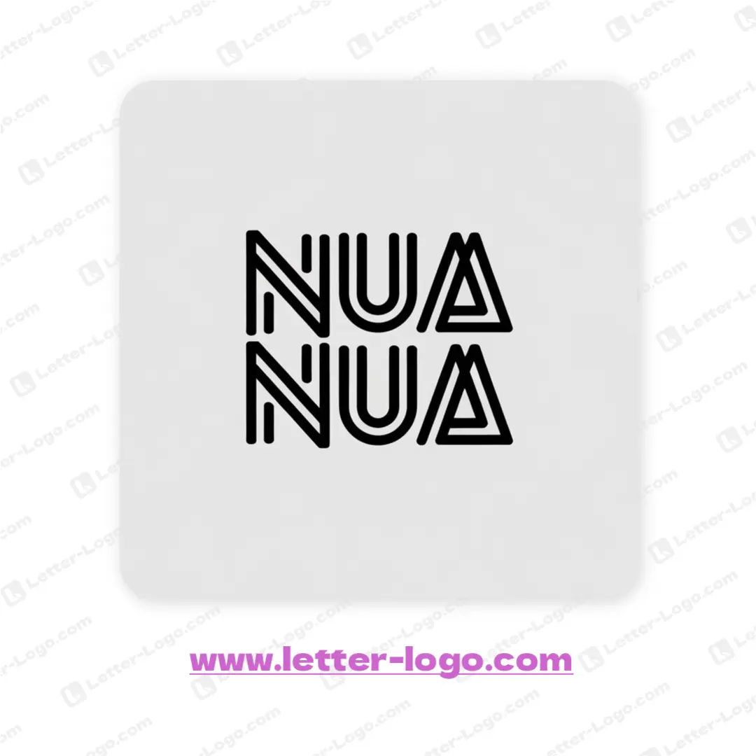 letter nua logo design