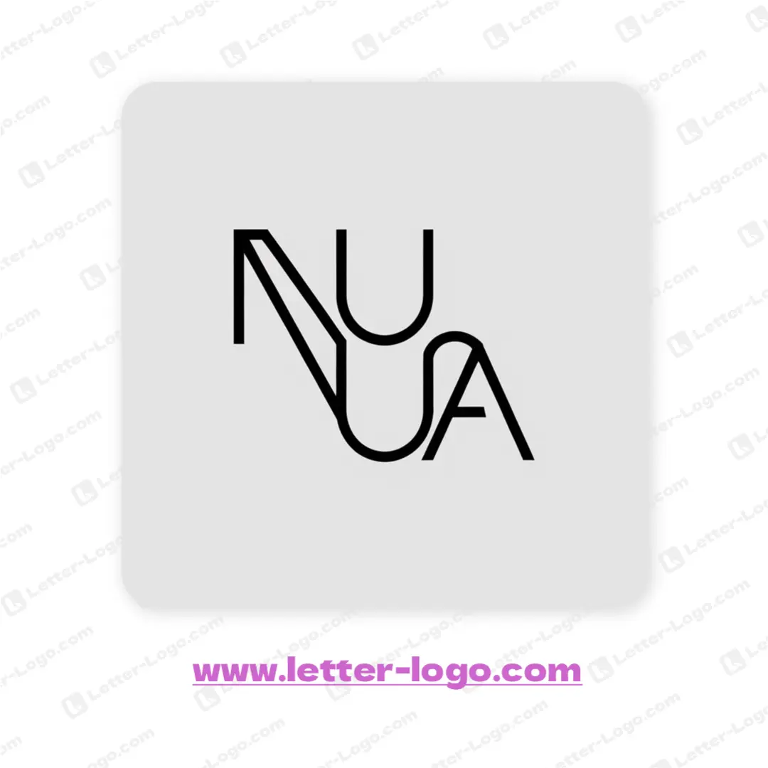 letter nua logo minimalist