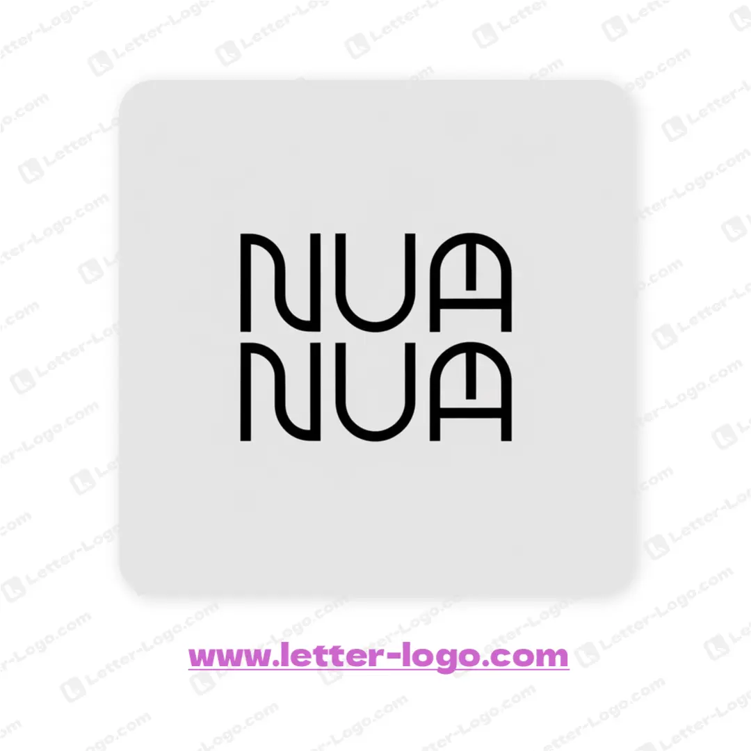 letter nua logo modern