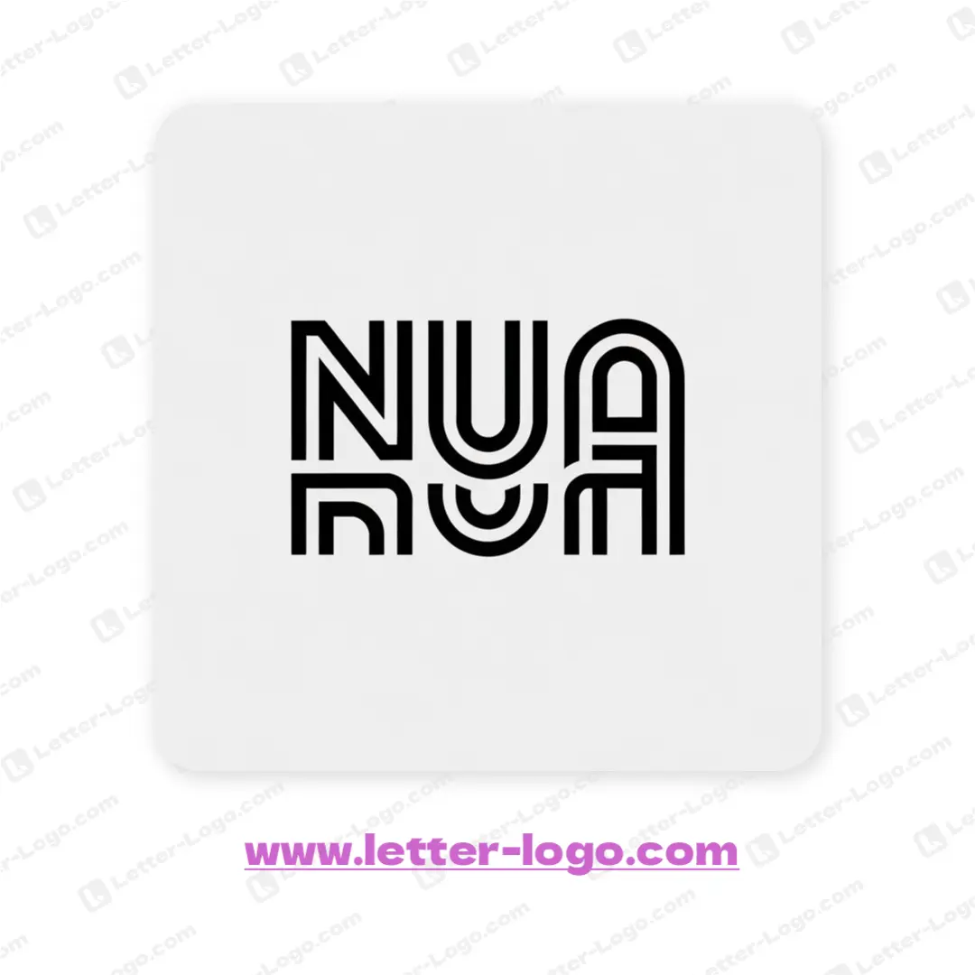 letter nua logo unique