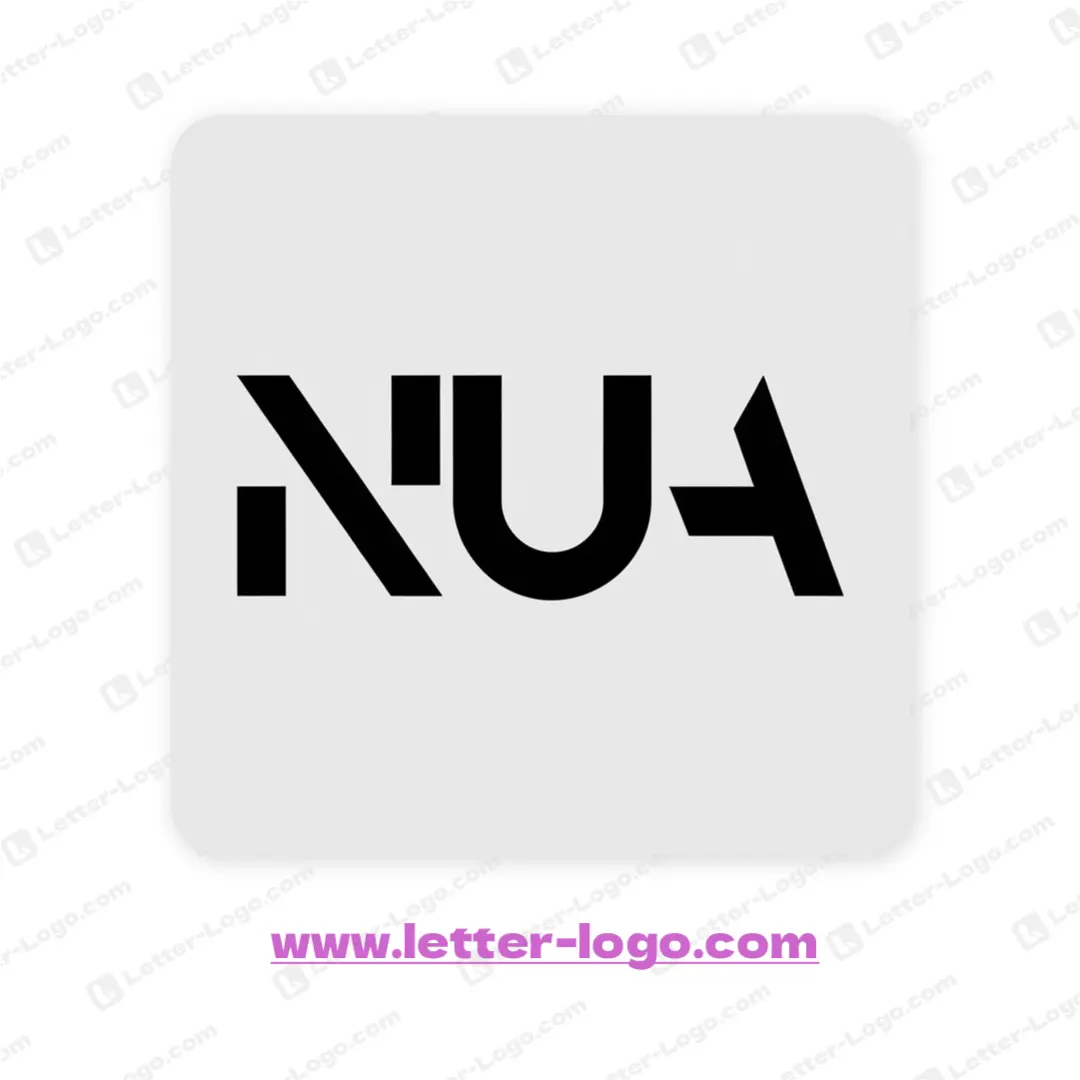 letter nua logo vector