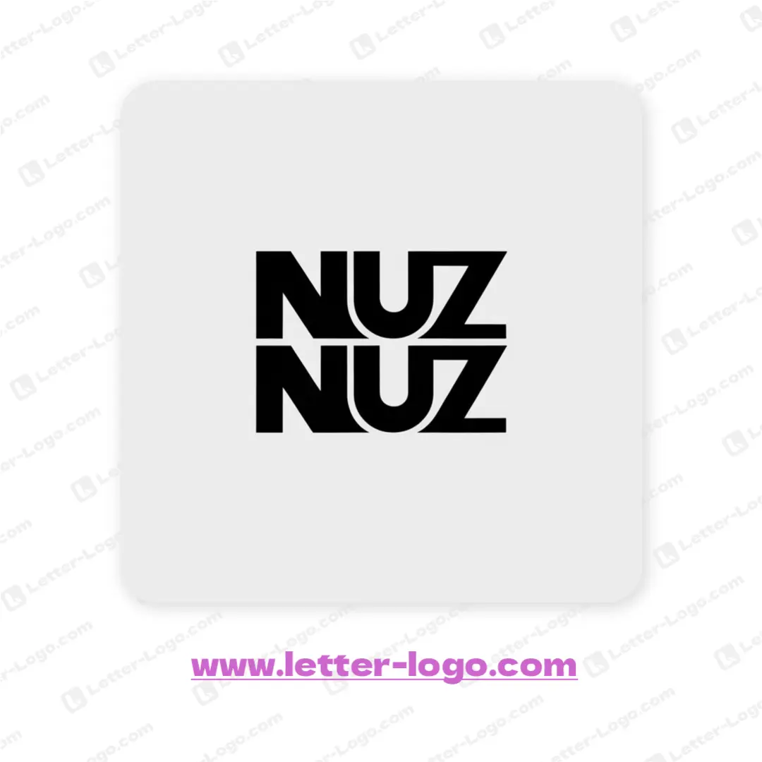 letter nuz logo design