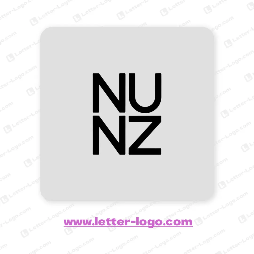 letter nuz logo icon