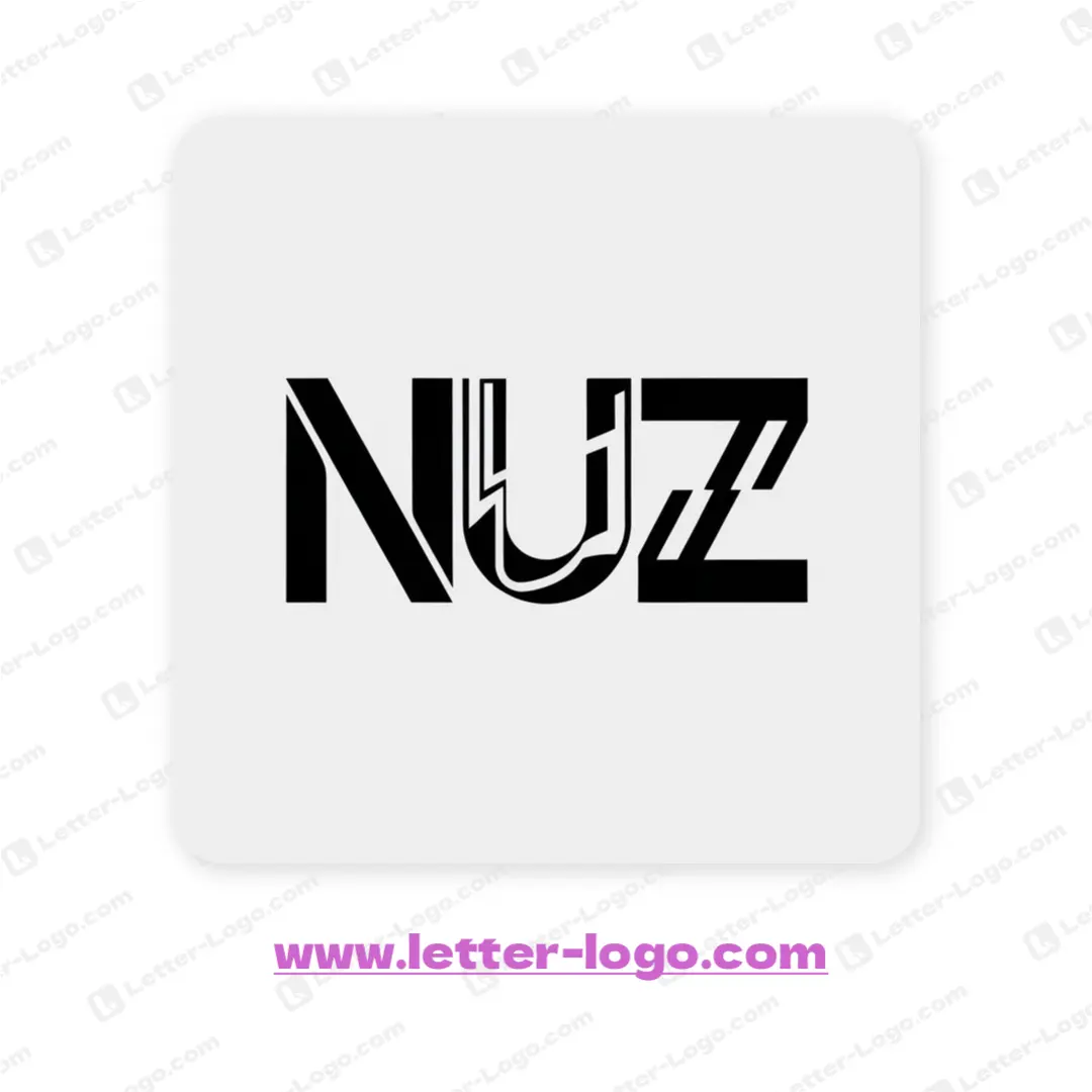 letter nuz logo minimalist