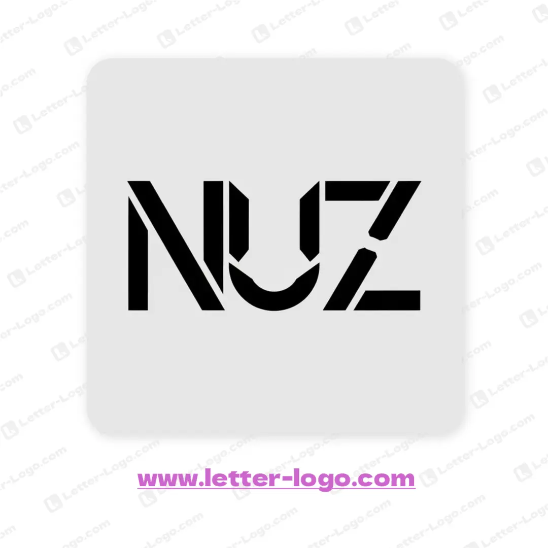 letter nuz logo modern