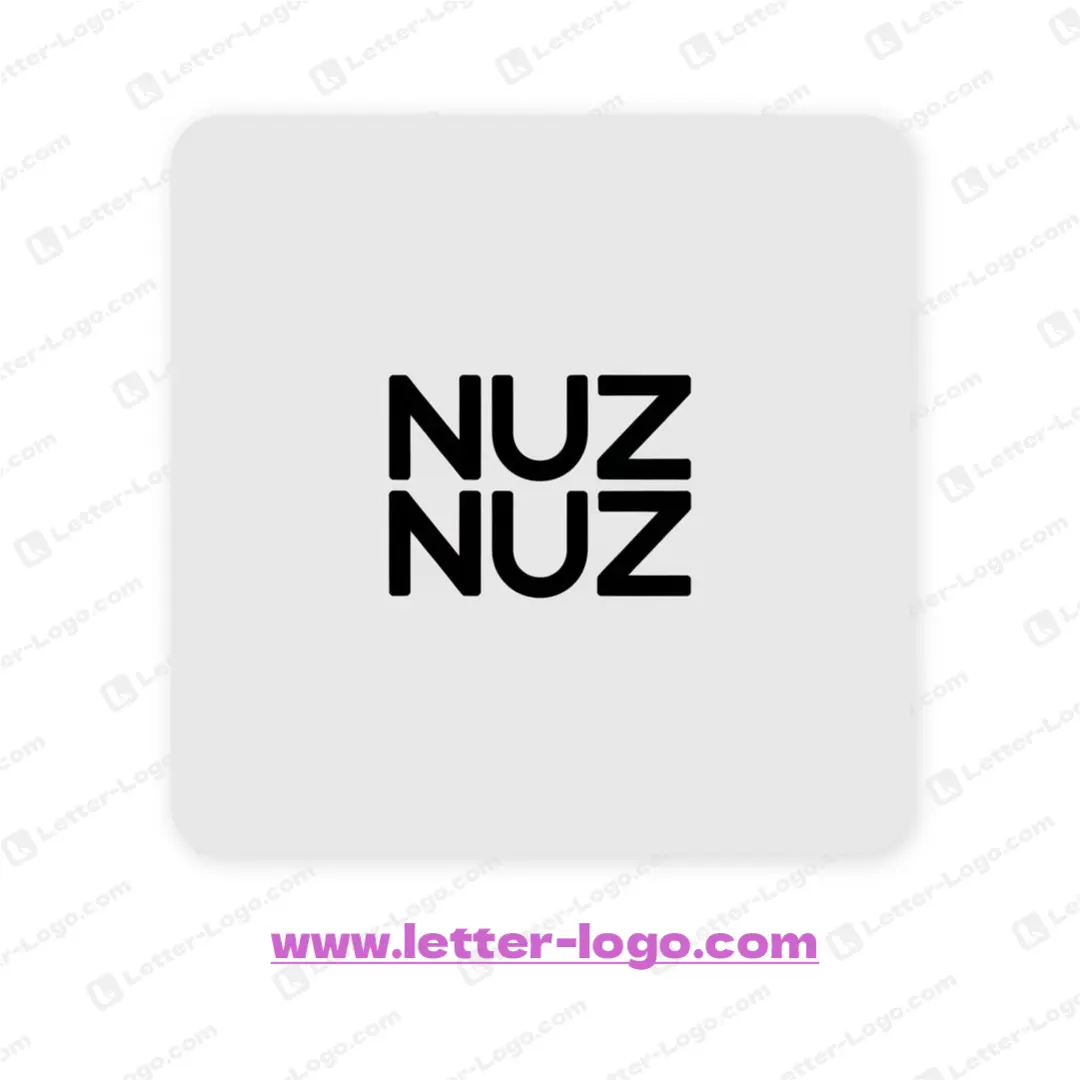 letter nuz logo unique