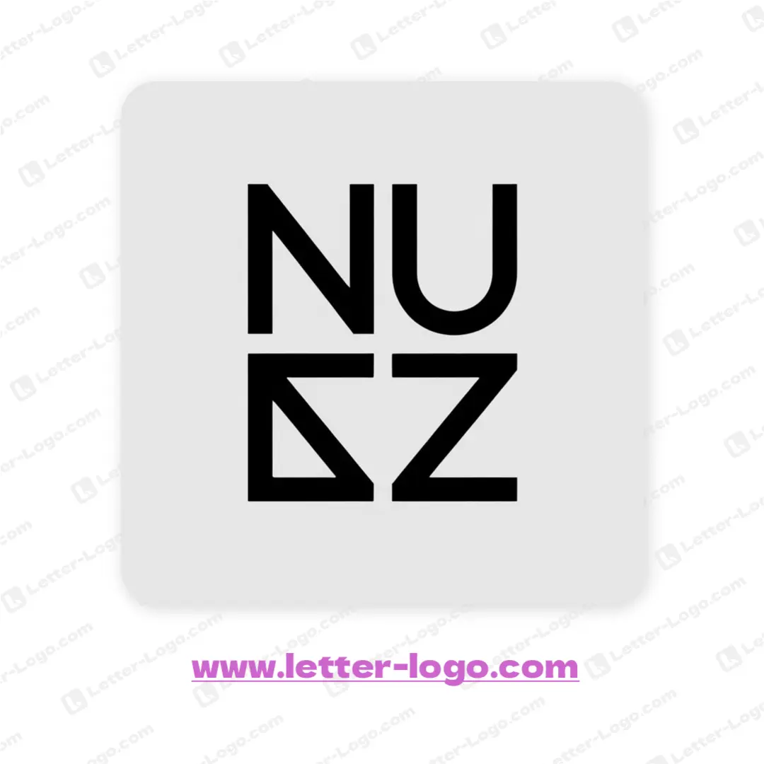 letter nuz logo vector