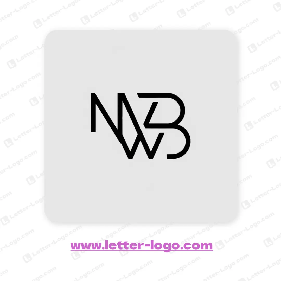 letter nwb logo design