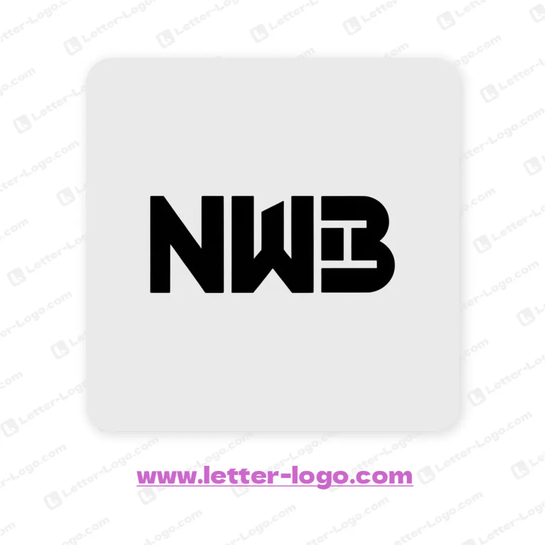 letter nwb logo professional
