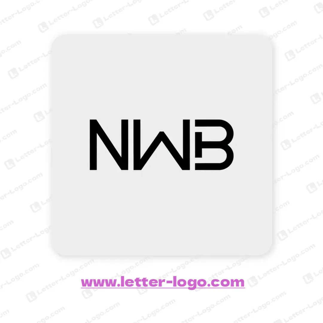 letter nwb logo unique