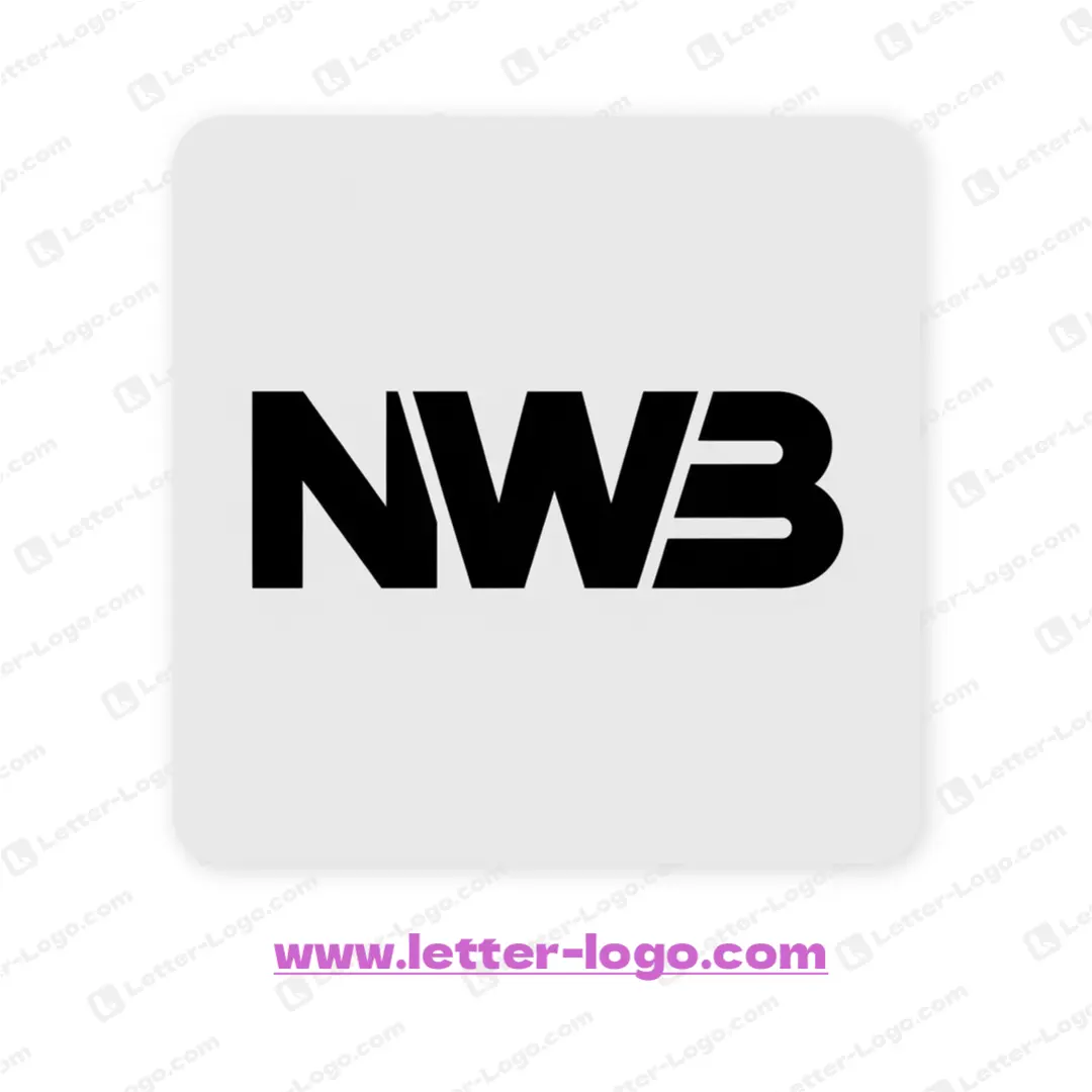 letter nwb logo vector