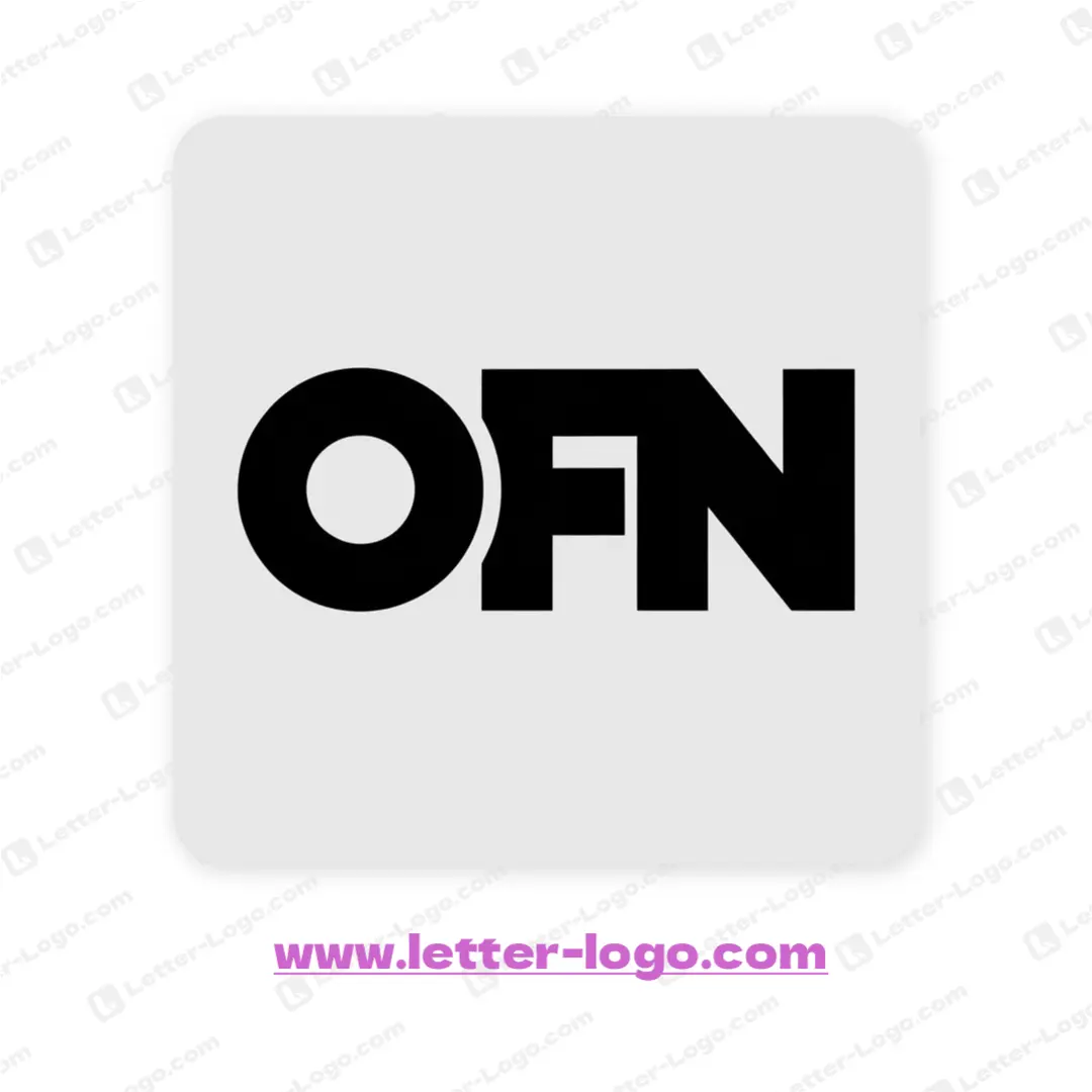 letter ofn logo icon