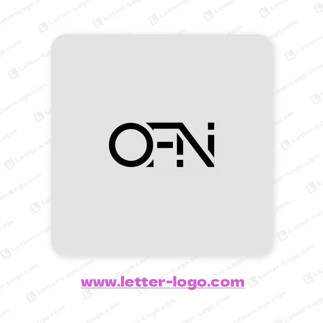 letter ofn logo minimalist