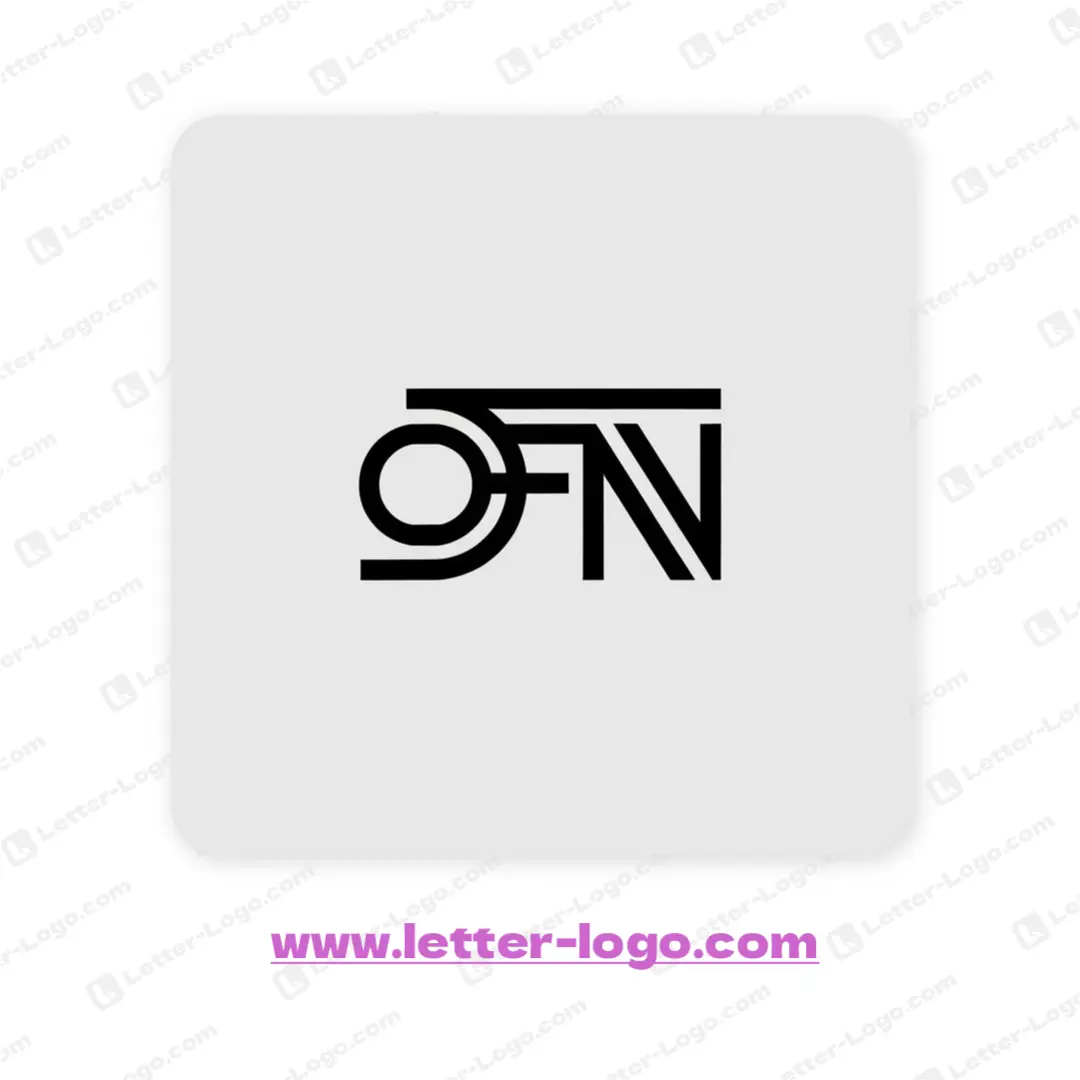 letter ofn logo modern