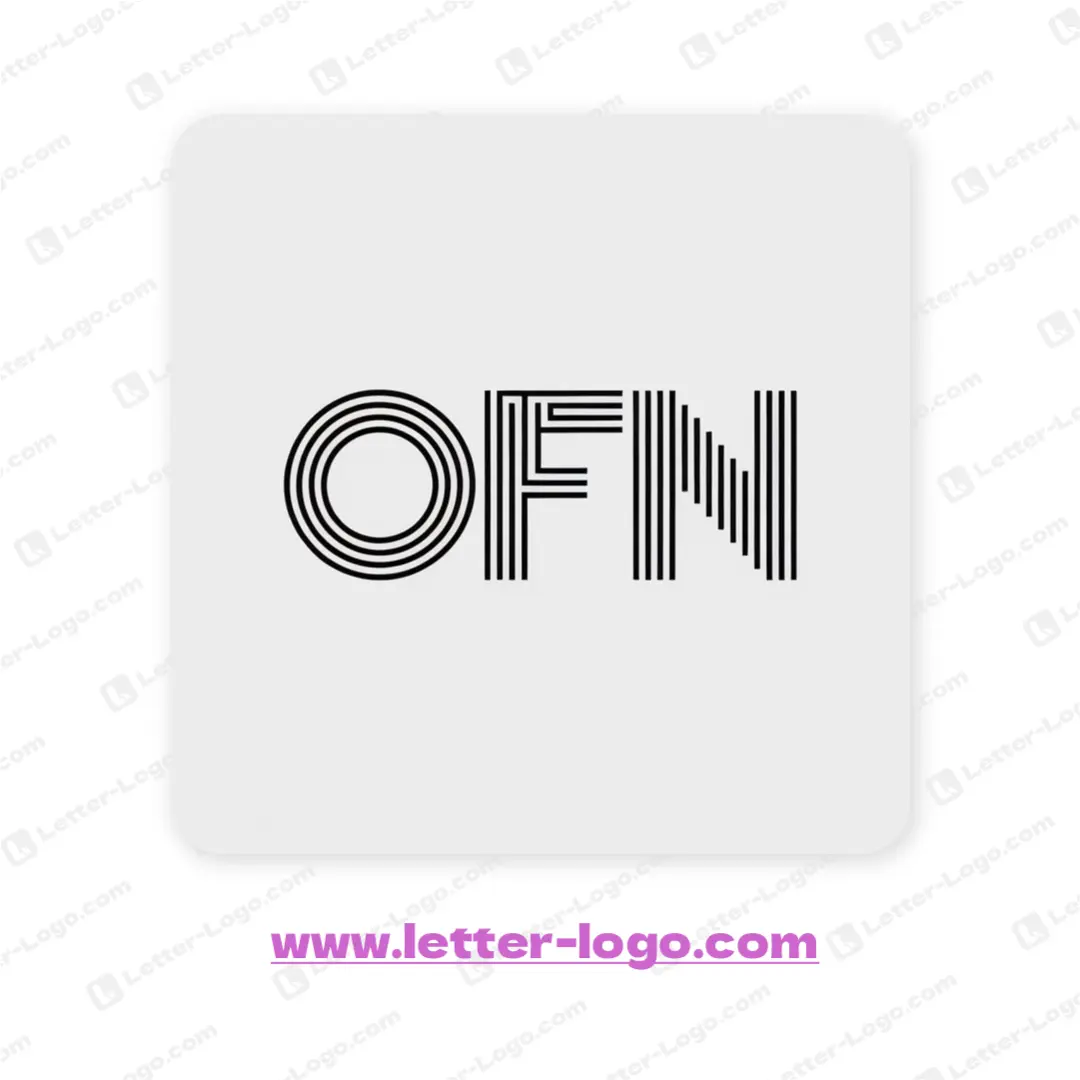 letter ofn logo professional