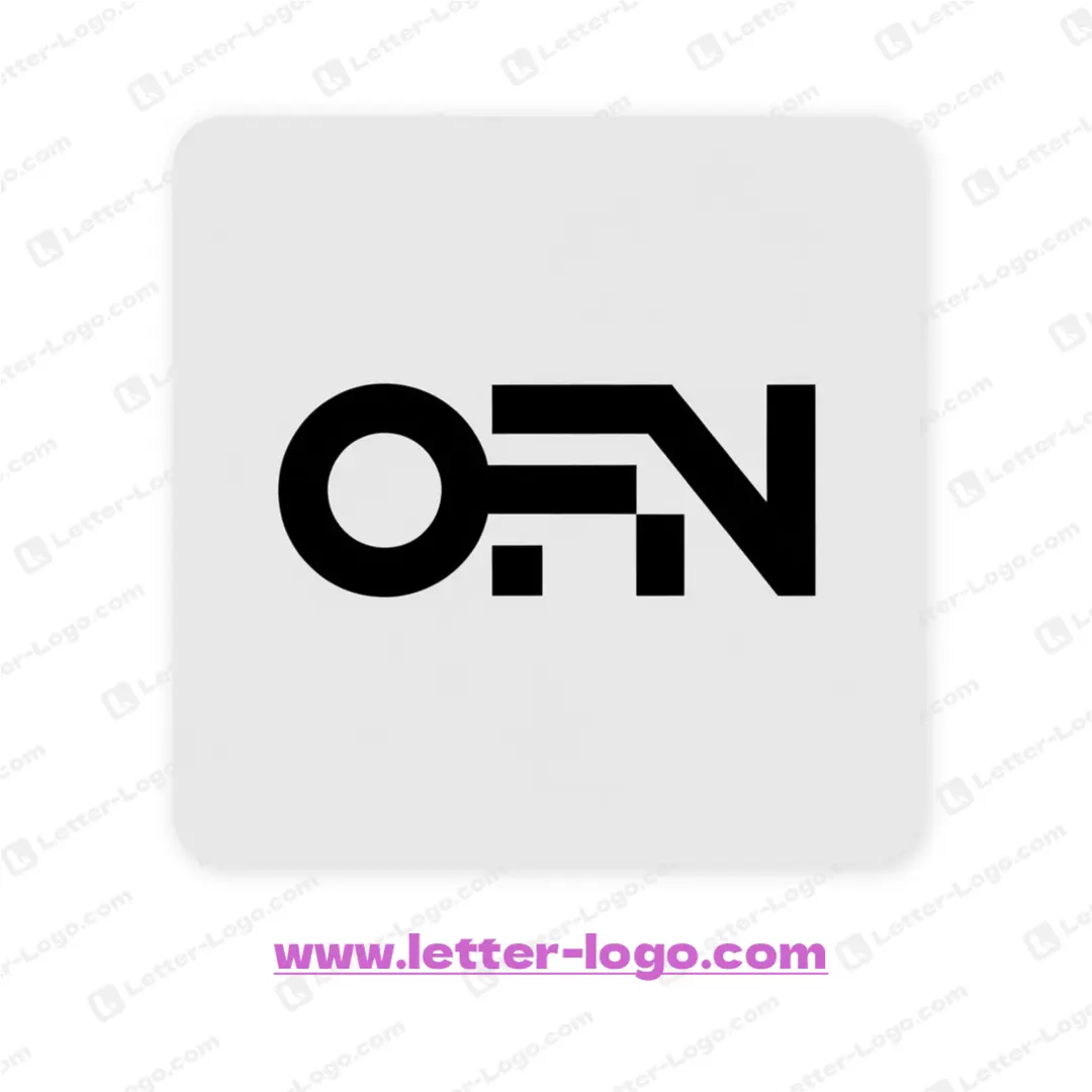 letter ofn logo unique
