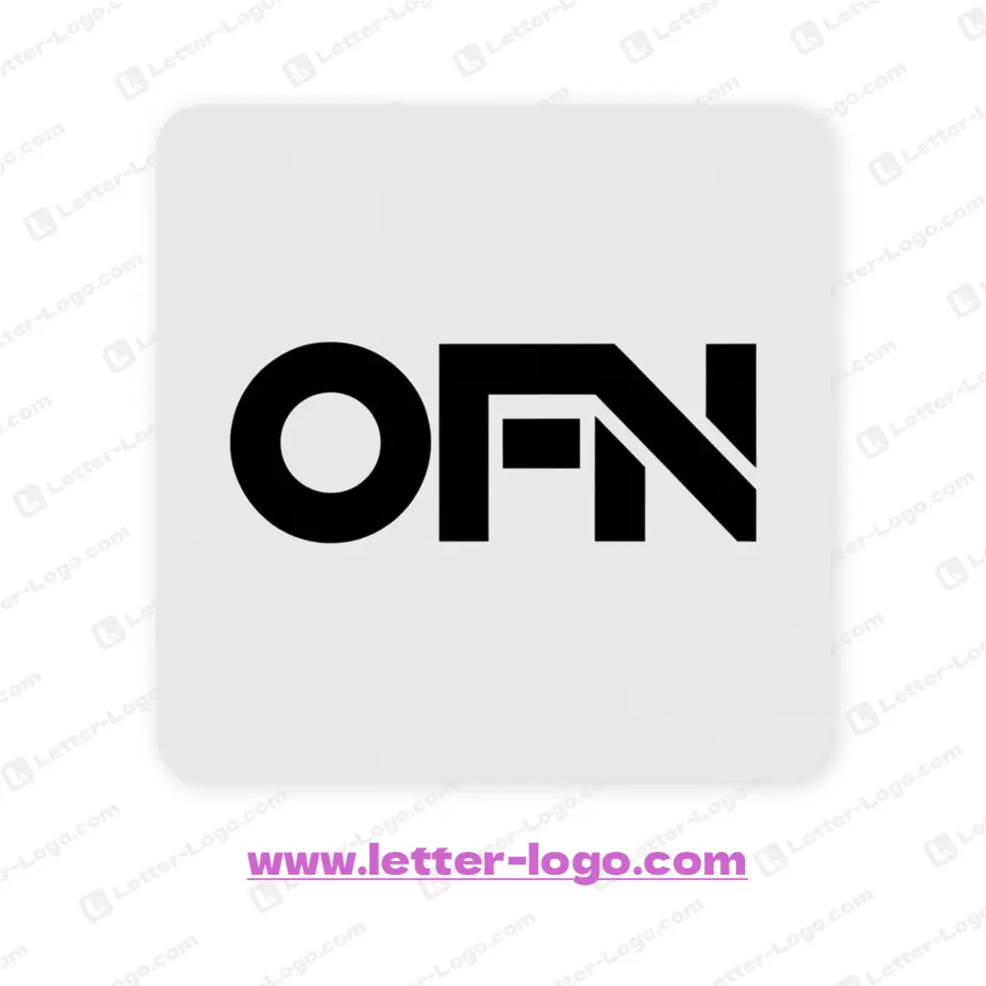 letter ofn logo vector