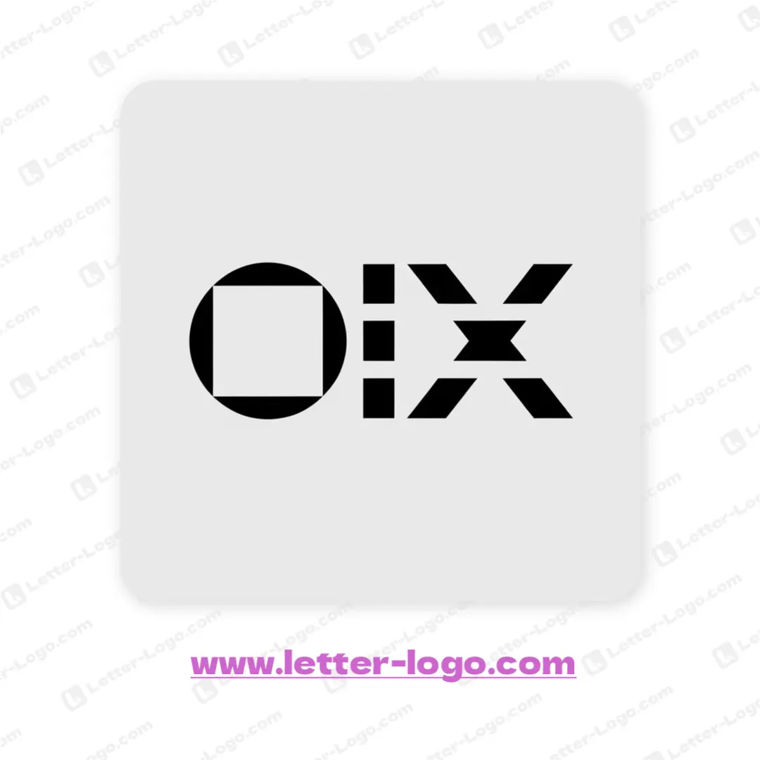 letter oix logo modern