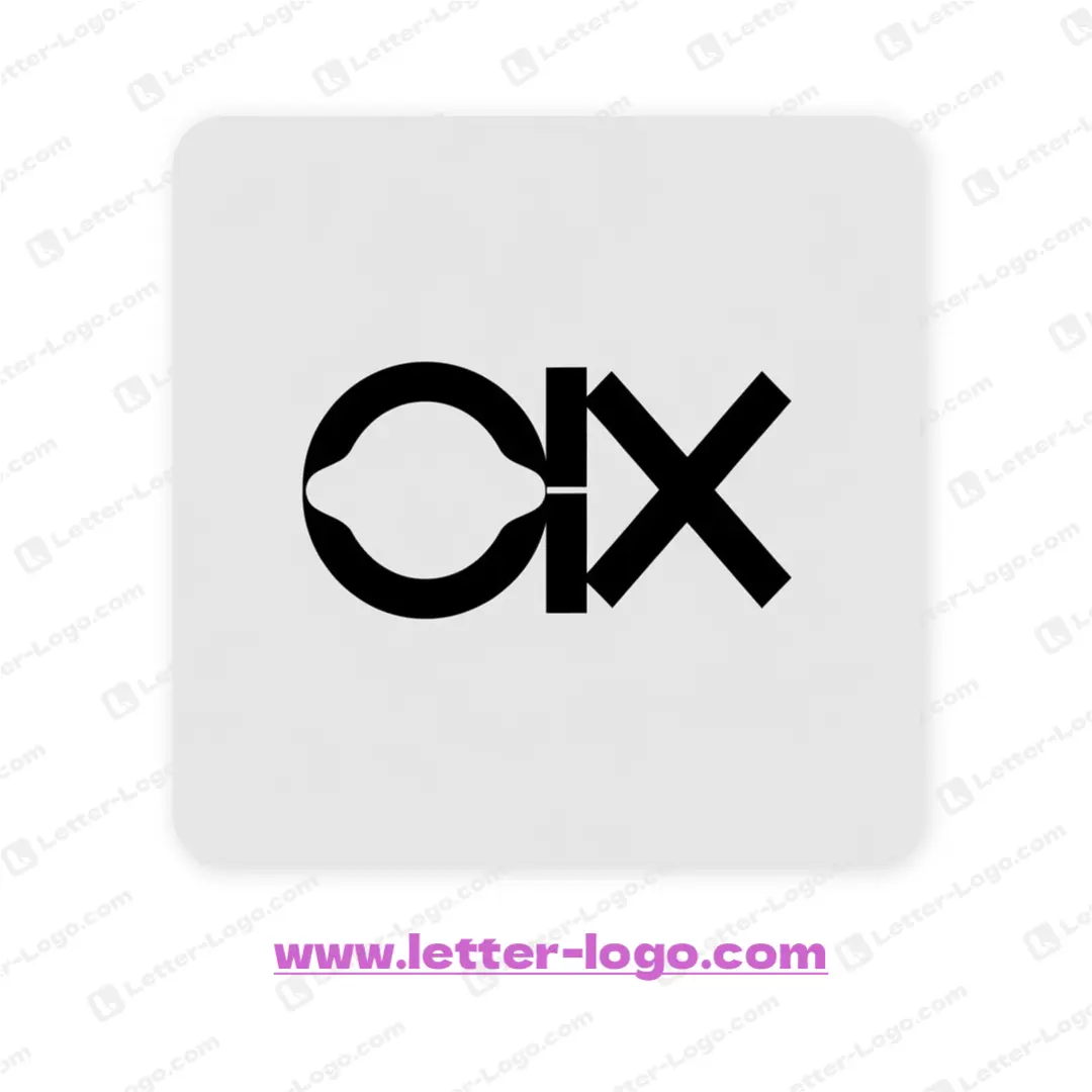 letter oix logo unique