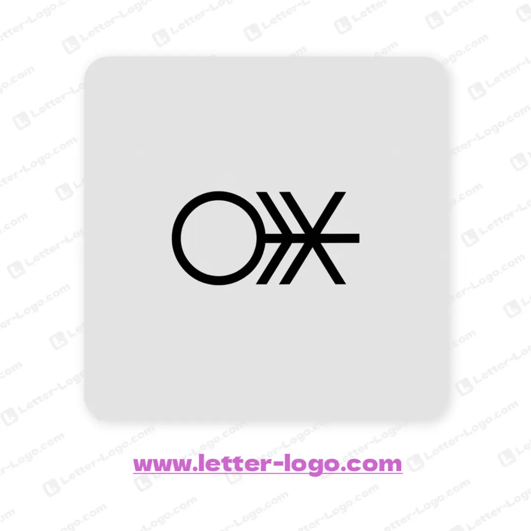 letter oix logo vector