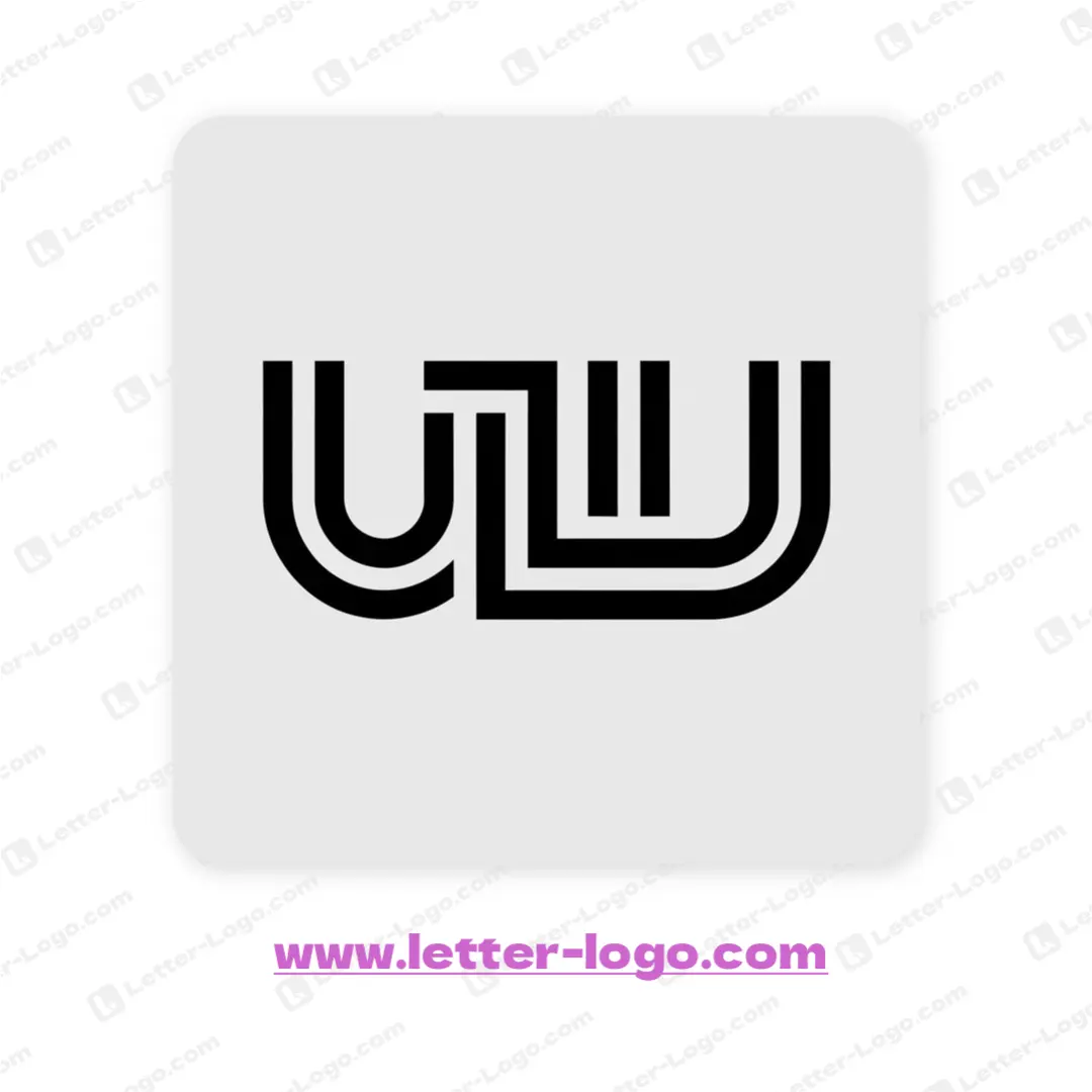 letter ulu logo design