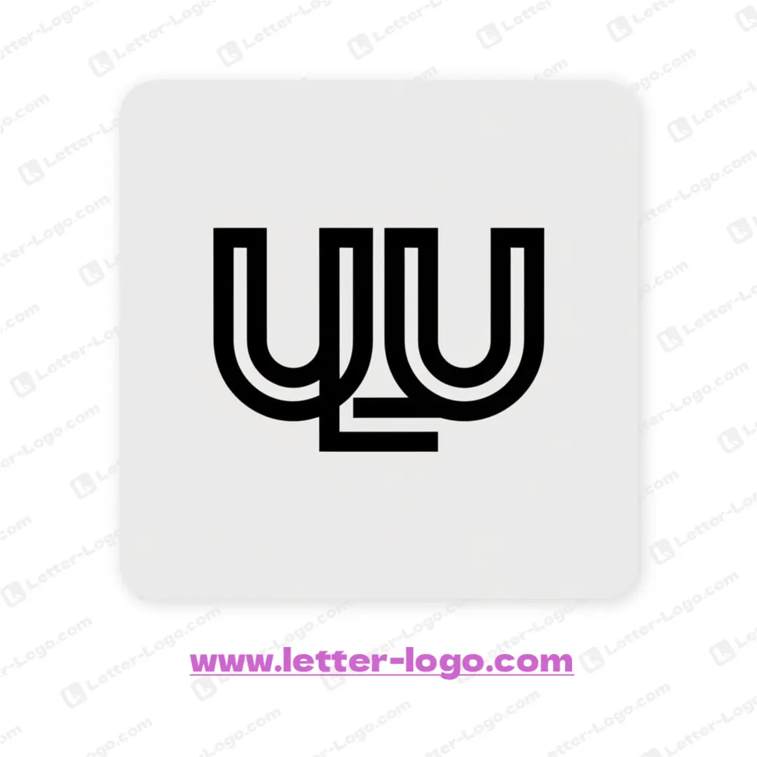 letter ulu logo icon