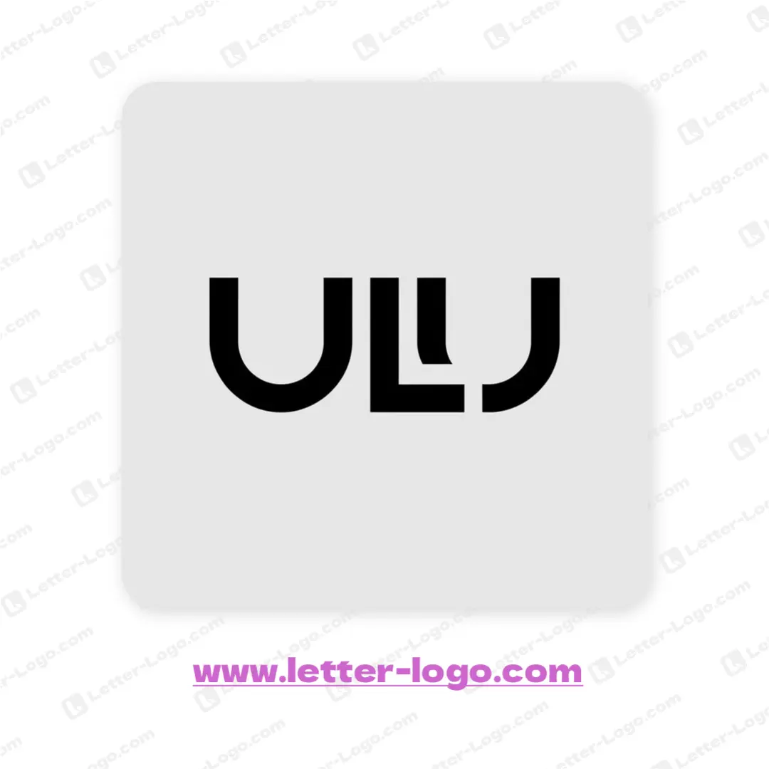 letter ulu logo modern