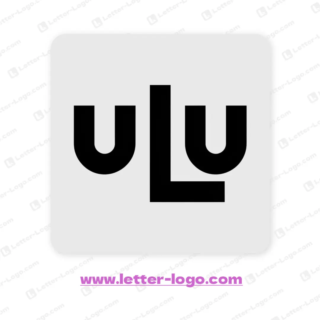 letter ulu logo vector