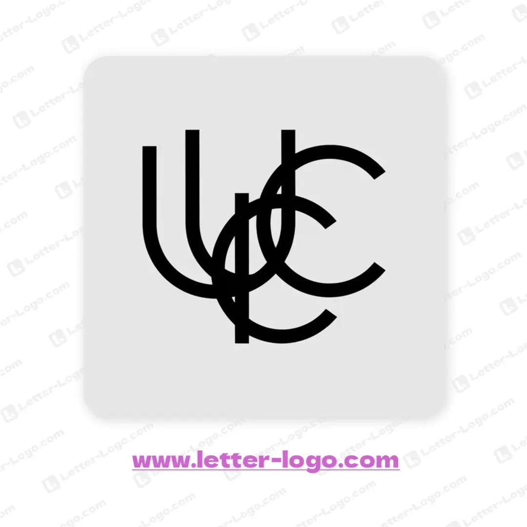 letter uuc logo design