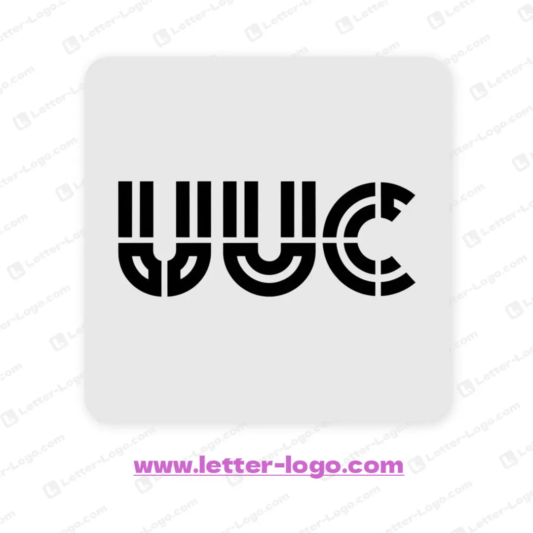letter uuc logo unique