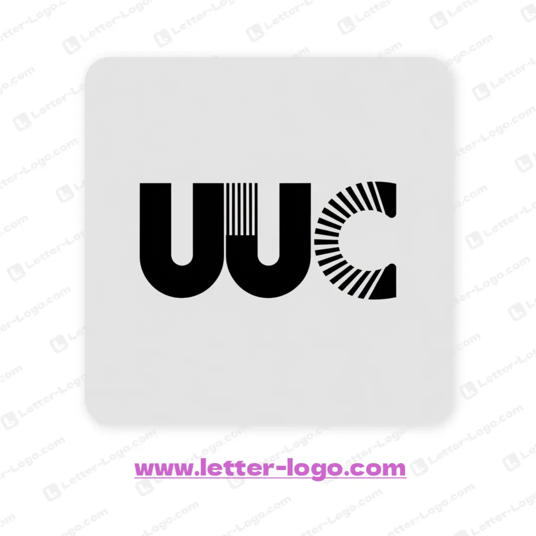 letter uuc logo vector