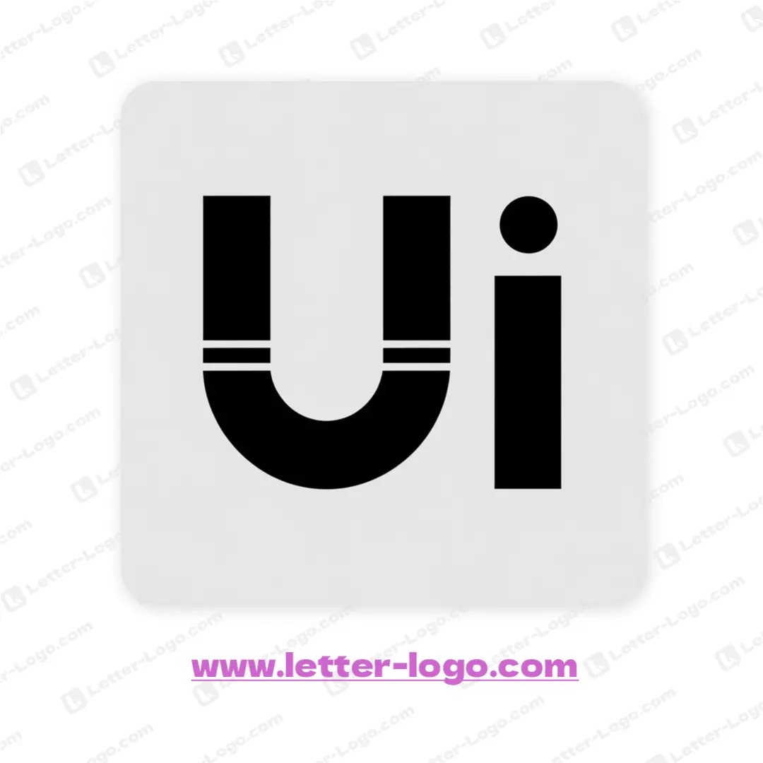letter uui logo design