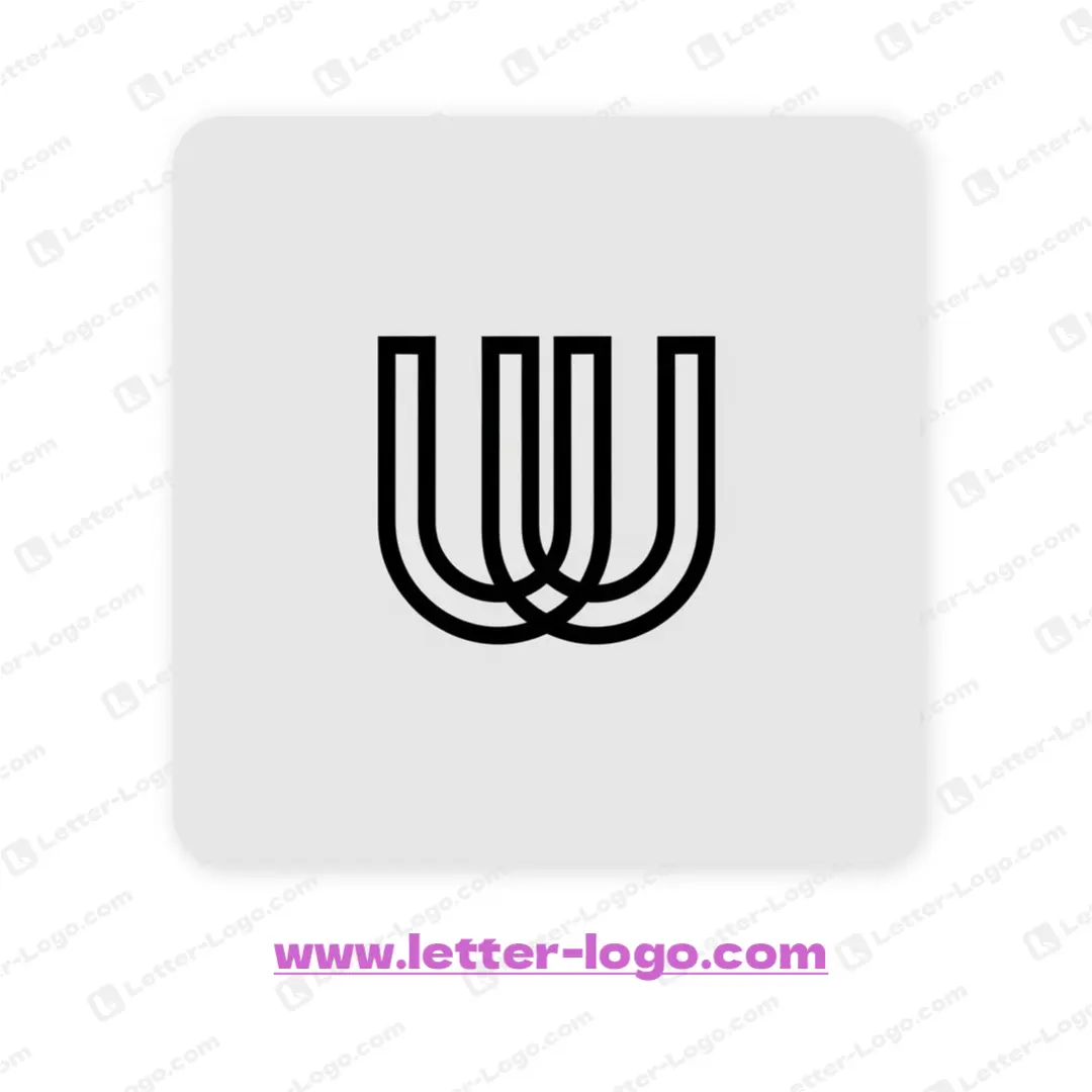 letter uui logo icon