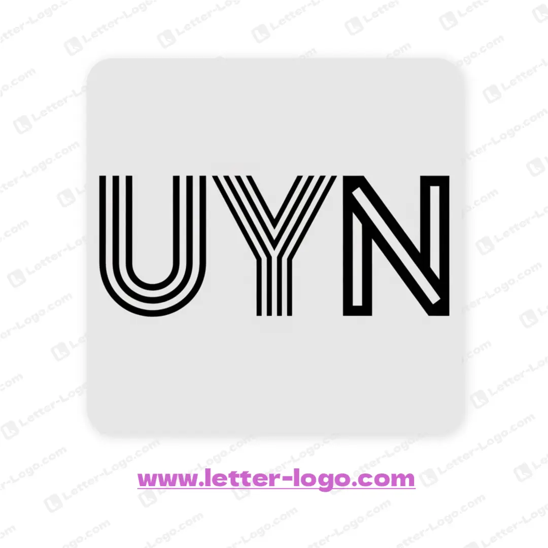 letter uyn logo creative
