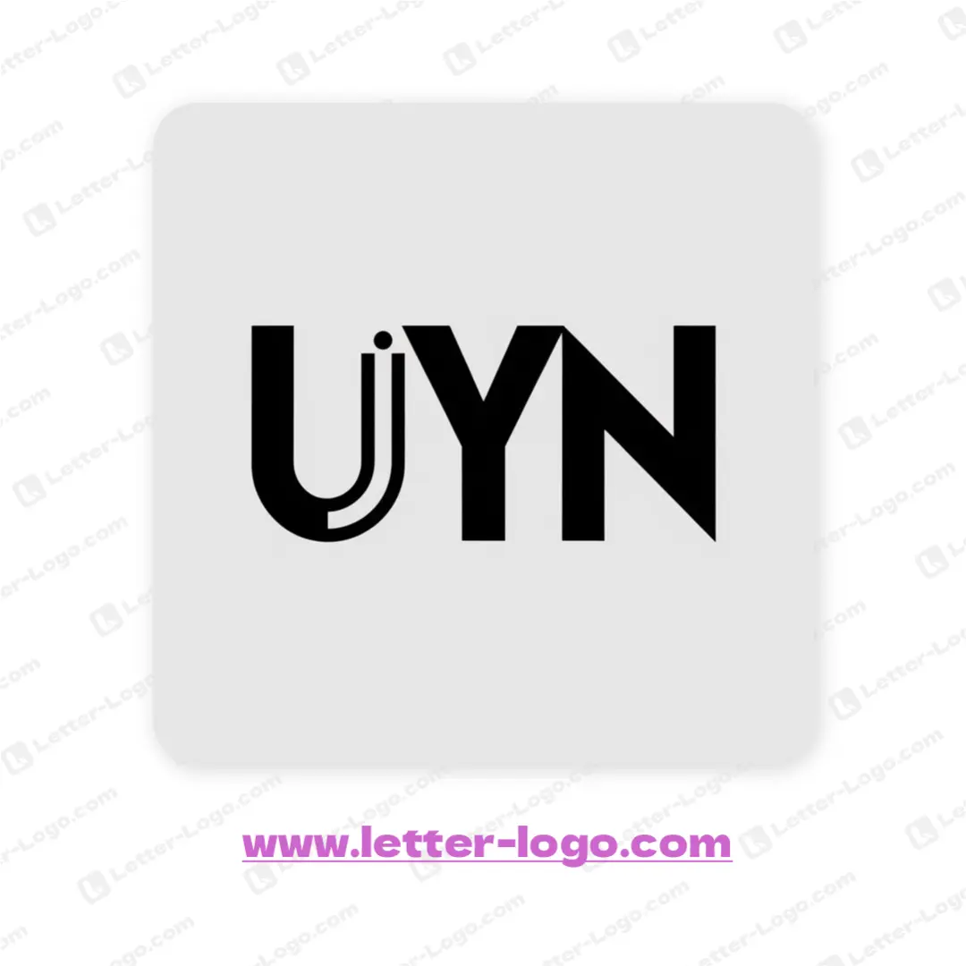 letter uyn logo design