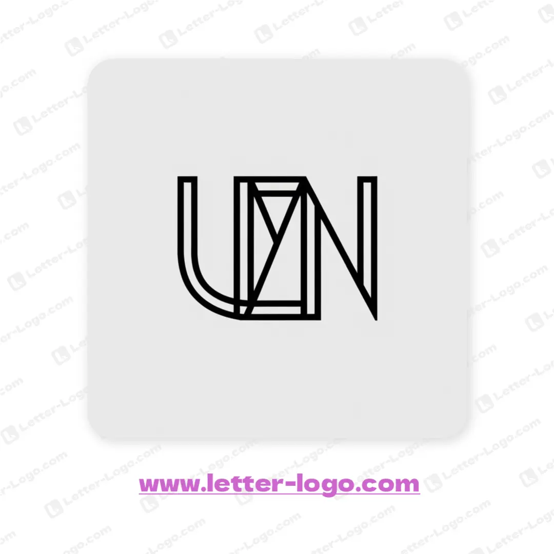 letter uyn logo icon