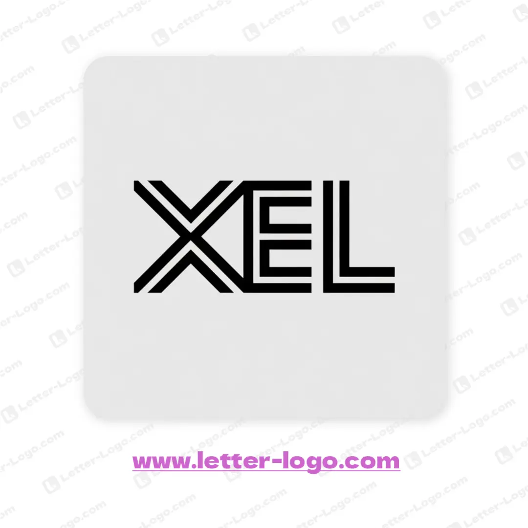 letter xel logo modern