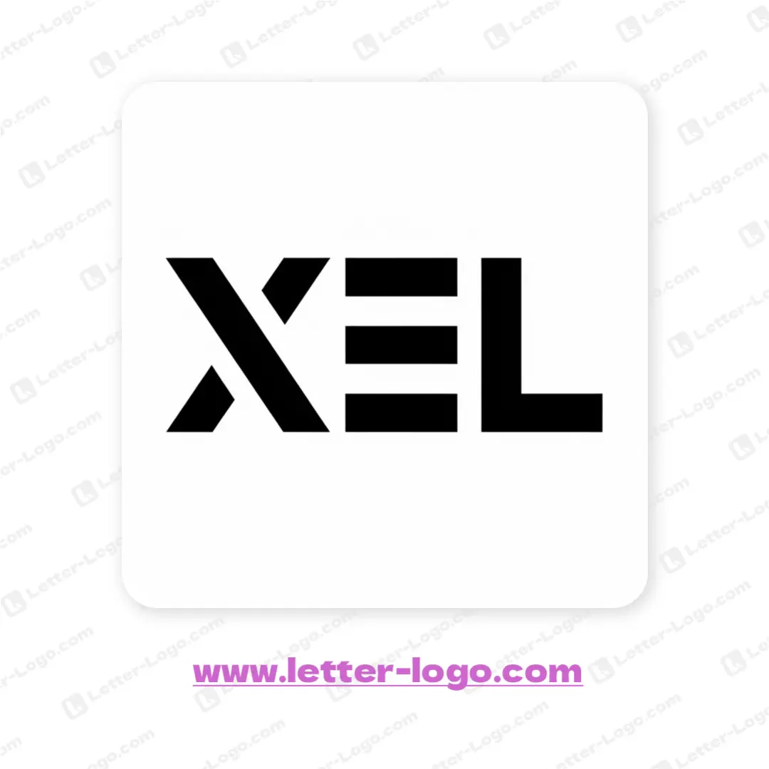 letter xel logo unique