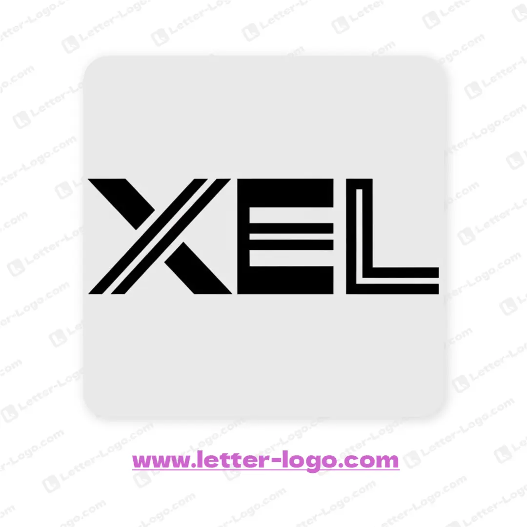 letter xel logo vector