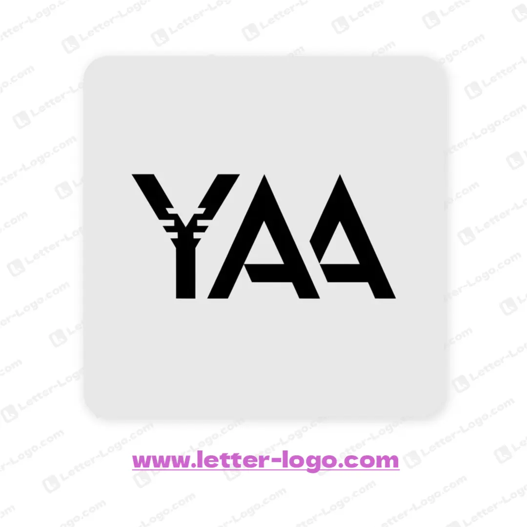 letter yaa logo icon