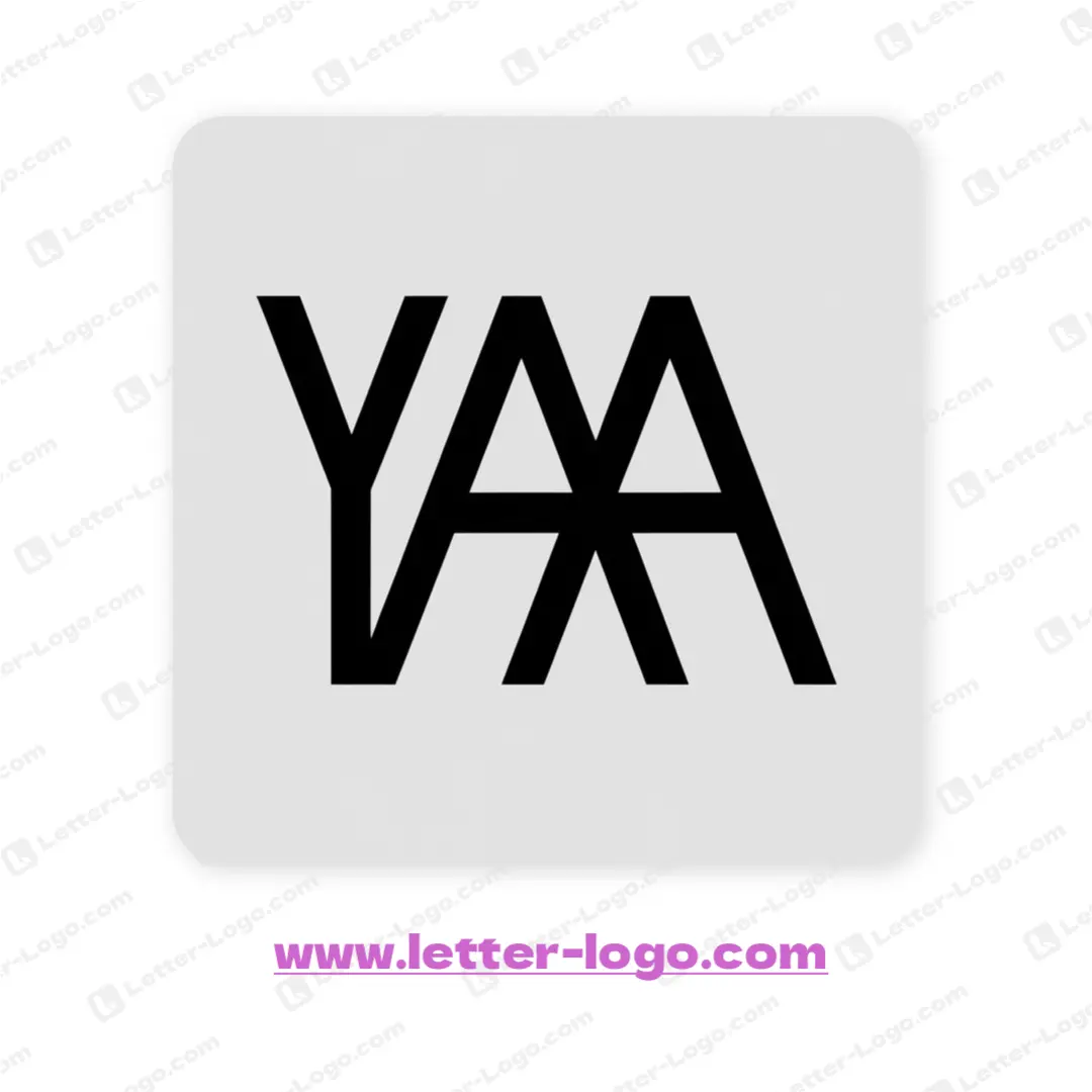 letter yaa logo minimalist