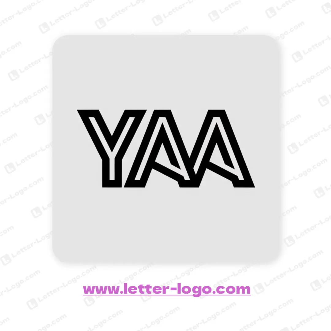 letter yaa logo unique
