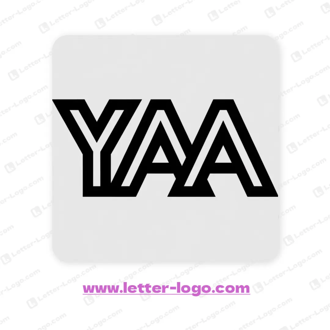 letter yaa logo vector