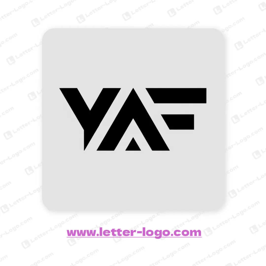 letter yaf logo icon