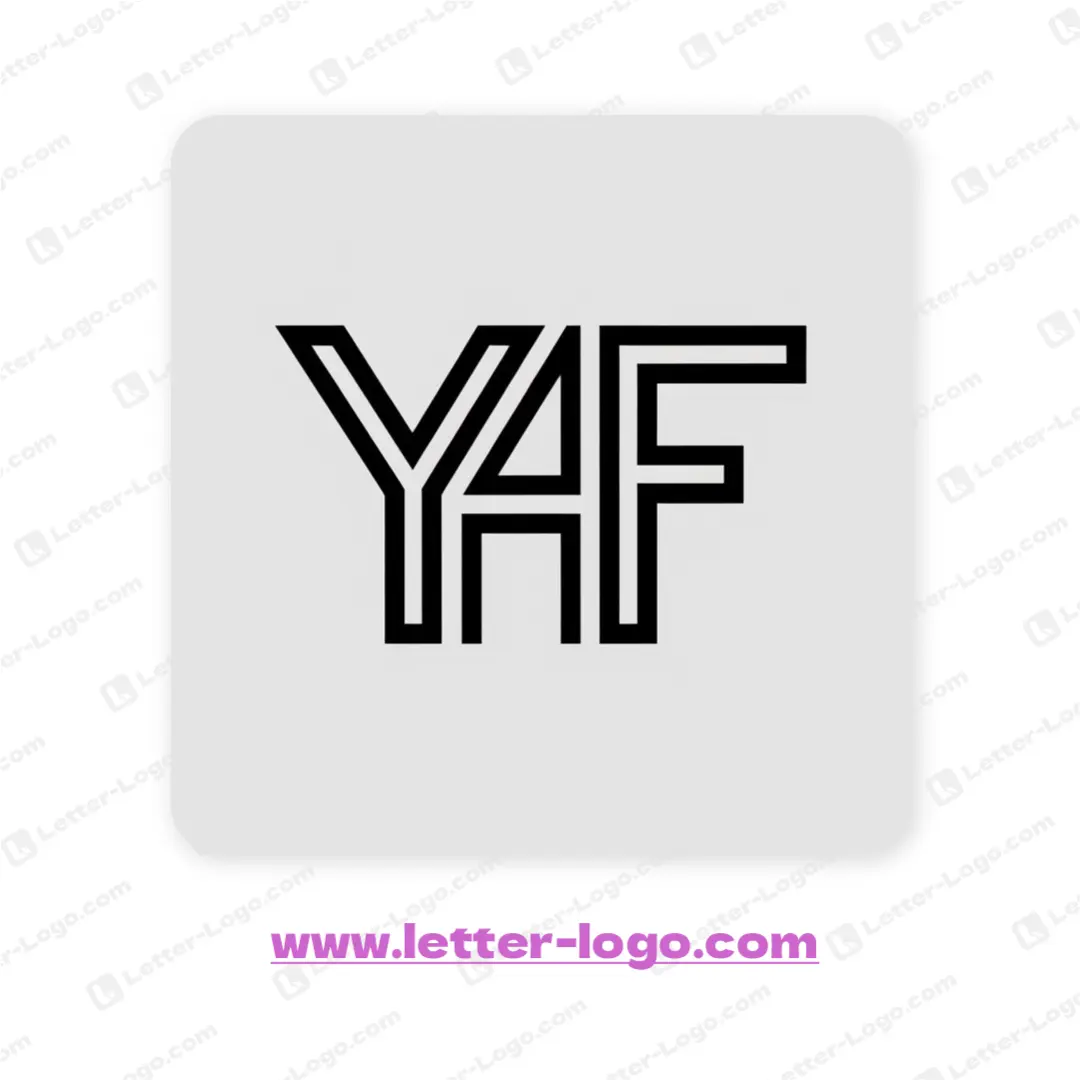 letter yaf logo modern